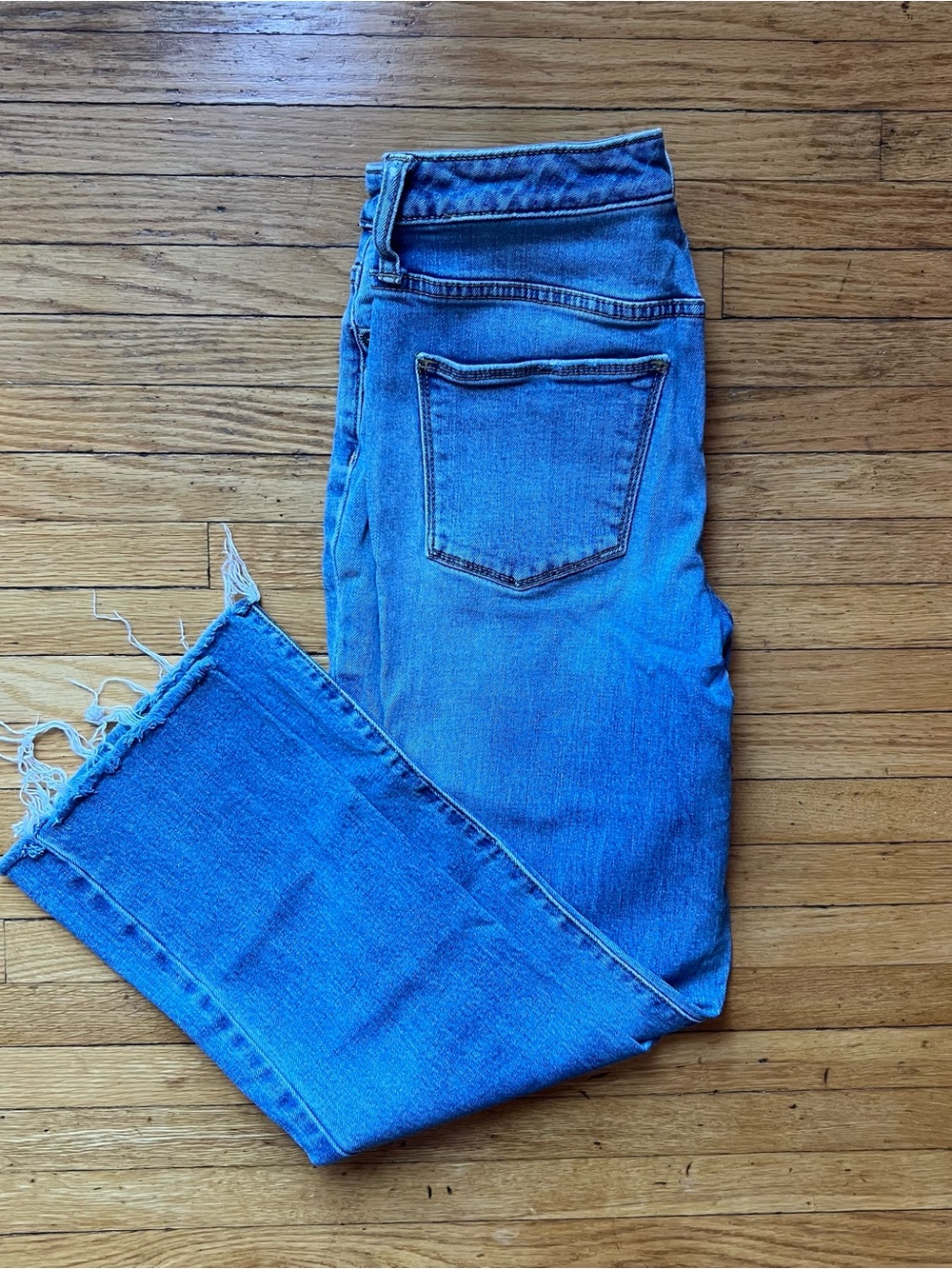High-Rise Kick Boot Crop Jeans